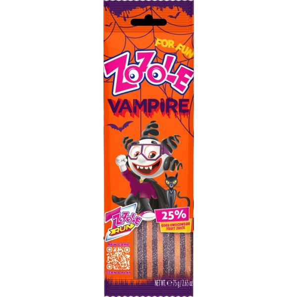 Zozole 75G Vampire Narancs-Feketeribizli ízű gumicukor