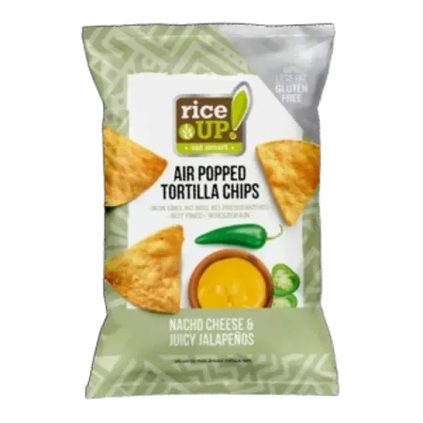 Rice Up 60G Tortilla Chips Nacho Sajt és Jalapeno ízű