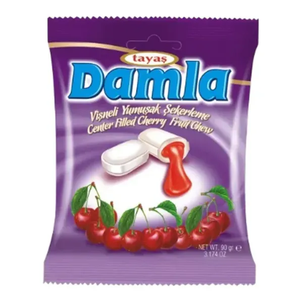 Damla 90G Meggyes Töltött Cukor