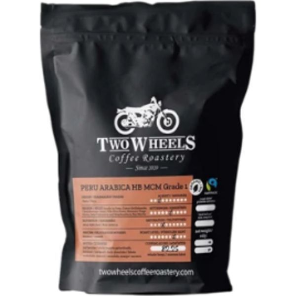 Two Wheels Peru Arabica Pörkölt Szemes Kávé 250G