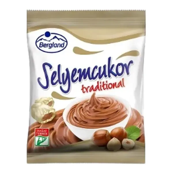 Bergland Selyemcukor 70G Mogyorókrémmel