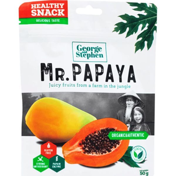Mr. Papaya 50G Prémium Aszalt Papaya Darabolt