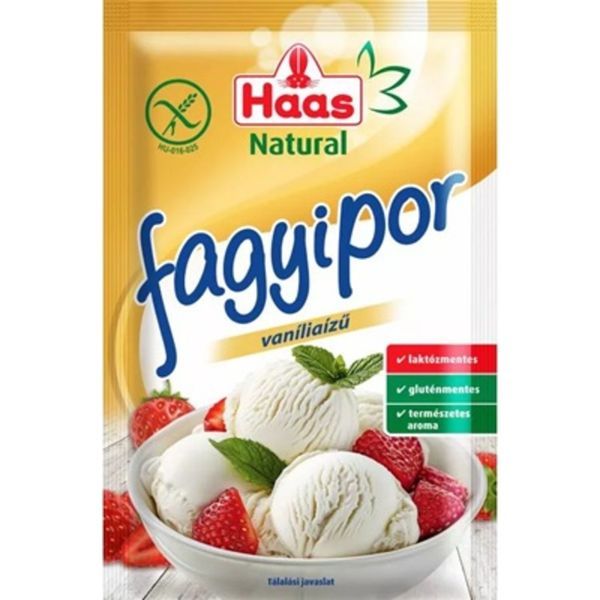 Haas Natural Fagyipor Vanília ízű 60G