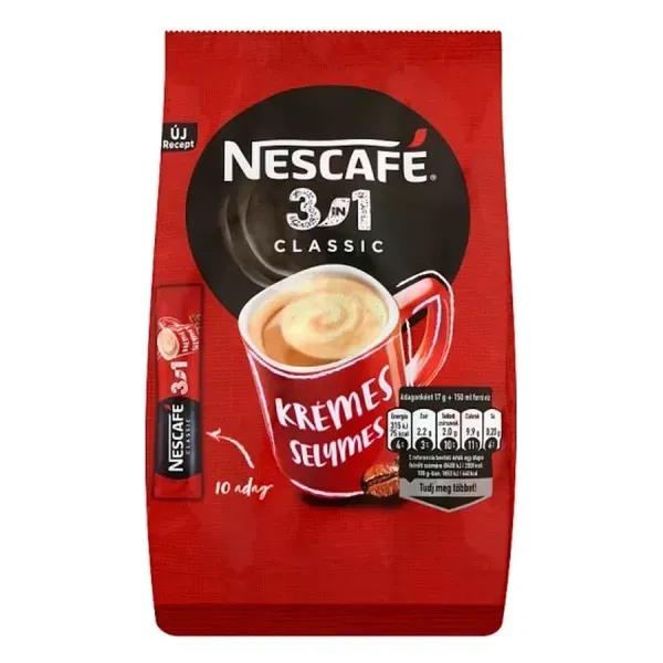 Nescafé Classic 3In1 165G (10Db) Zacskó