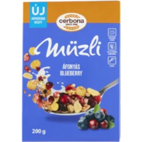 Cerbona Müzli 200G Áfonya