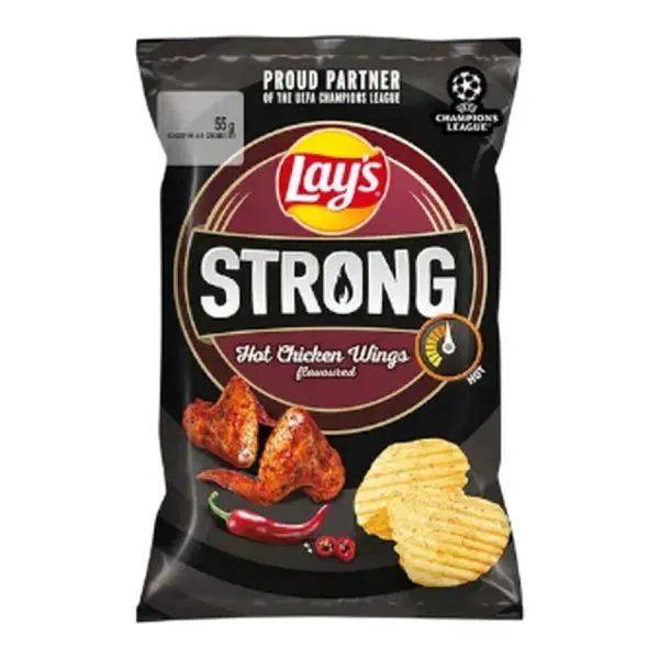 Lays 55G Strong Hot Chicken Wings Fűszeres Csirkeszárny