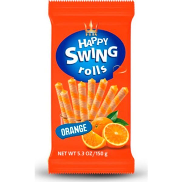 Happy Swing 150G Narancs ízű krémmel töltött ostyarúd