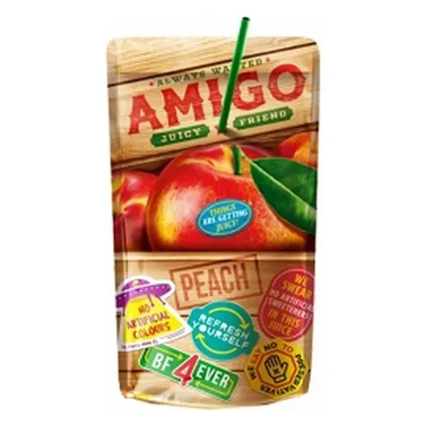 Amigó 200ML Szívószálas Ice-Tea Barack
