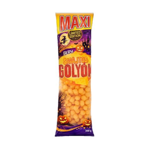 Bersi Snack Maxi 300G Sajtos Golyók Halloween Limitált