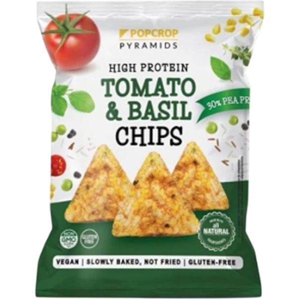 Popcrop Protein Piramis Snack 60G Paradicsom-Bazsalikom,Gluténmentes