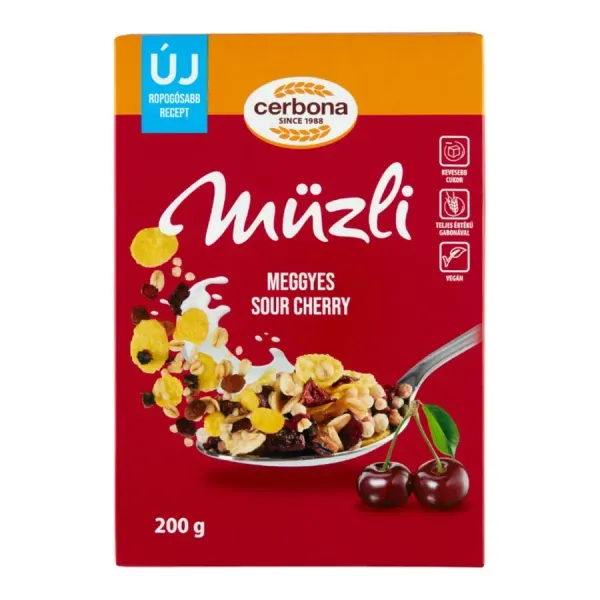 Cerbona Müzli 200G Meggy