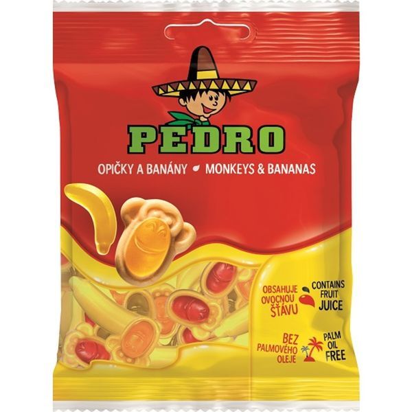 Pedro 80G Monkey&Bananas Gumicukor