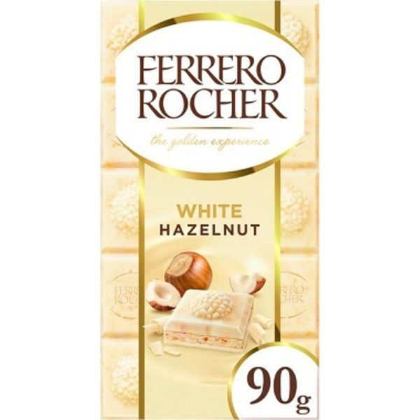 Rocher 90G Mogyoró Fehér