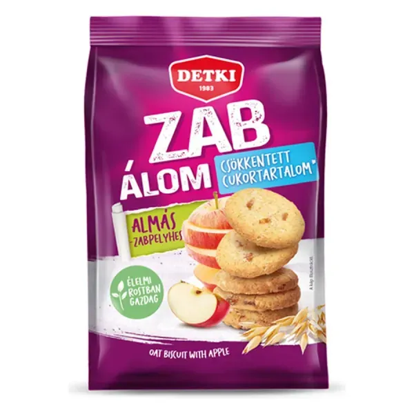 Detki Zab Álom 150G Almás Zabpelyhes Keksz