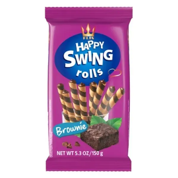 Happy Swing 150G Brownie ízű krémmel töltött ostyarúd