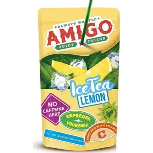 Amigó 200ML Szívószálas Ice-Tea Citrom (9668)