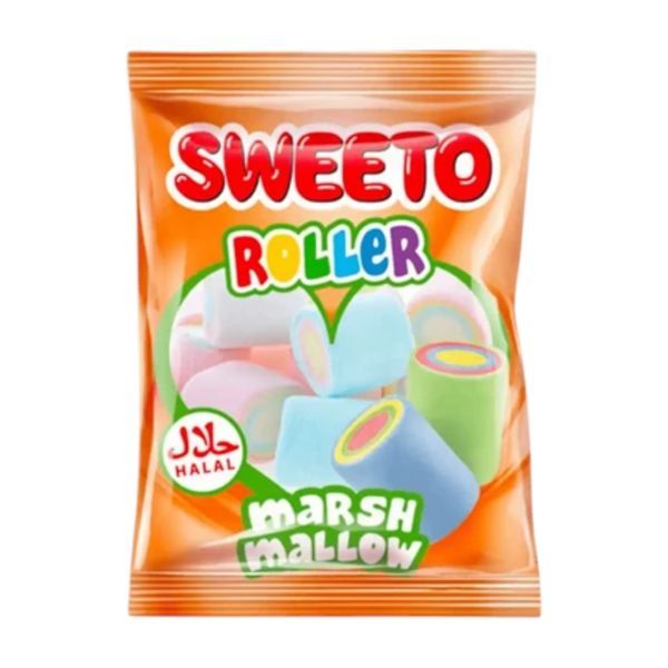 Sweeto 30G Roller Őszibarack ízű Marshmallow