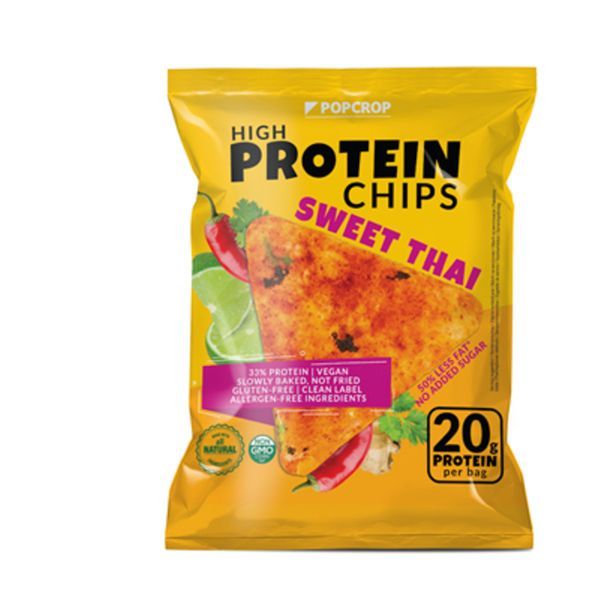Popcrop Protein Piramis Snack 60G Sweet Thai, Gluténmentes