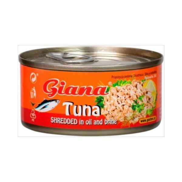 Giana 170G Tonhal Aprított Növényi Olajban és Sós Lében