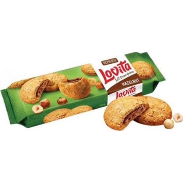 Roshen Lovita 127G Soft Cream Teasütemény Mogyorókrémes