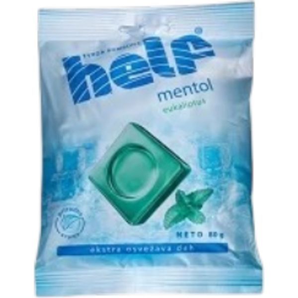 Helf Keménycukorka Mentol Eukaliptus 80G