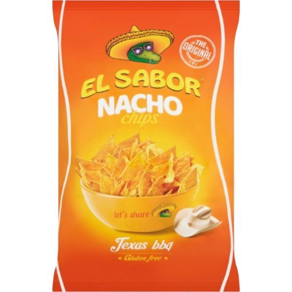 El Sabor 100G Nacho Chips Texas BBQ /736/