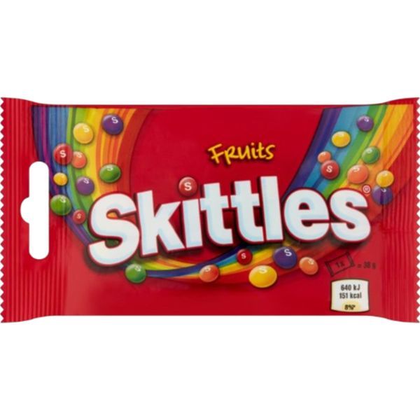 Skittles Drazse 38G Fruits Piros