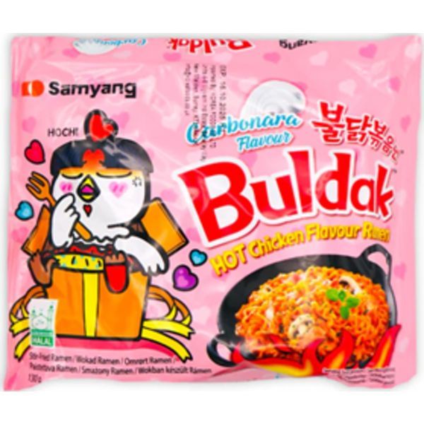 Buldak 130G Instant Ramen Tészta Carbonara Hot Chicken