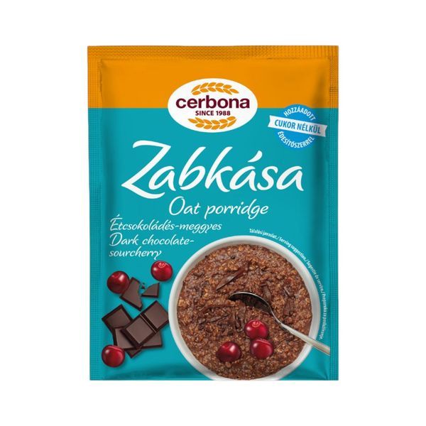 Cerbona Zabkása 50G Étcsokoládés-Meggyes HCN