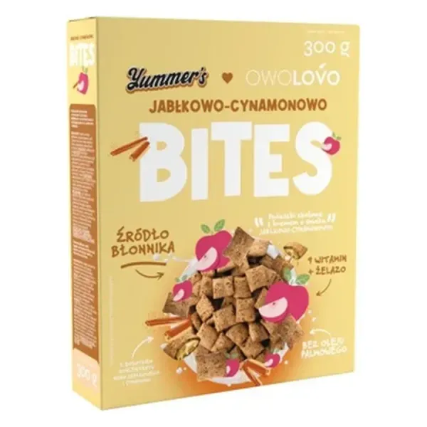 Yummer's + Owolovo 300G Töltött Gabonapárna 9 vitaminnal+Vas Alma-Fahéj ízű