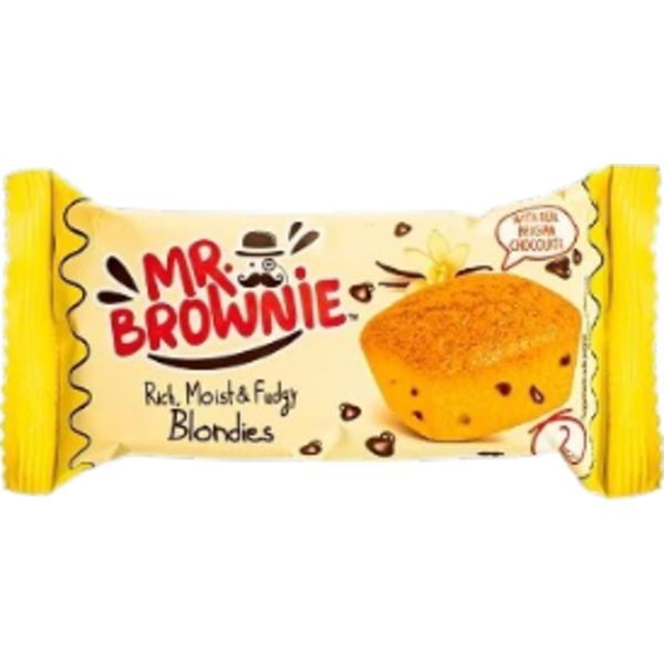 Mr. Brownie 50G Blondies-Vaníliás Piskóta Belga Csokoládé Darabokkal