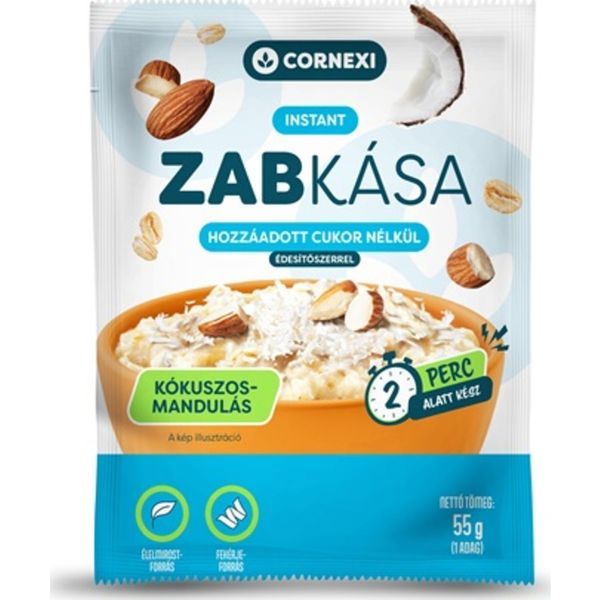Cornexi 55G Zabkása Kókusz-Mandula,Chia Mag HCN