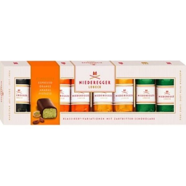 Niederegger 100G Marcipán Variant Pistazie-Orange-Ananas-Espresso