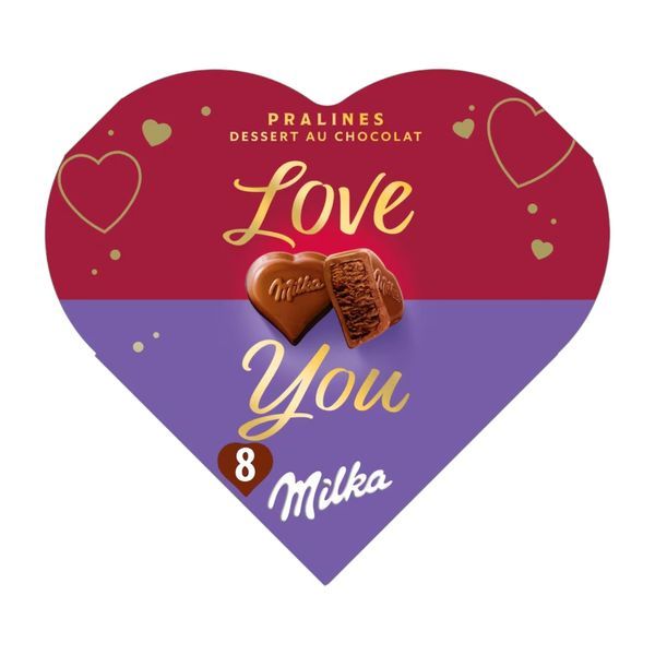 Milka Desszert 44G Love You - Kakaós Krémtöltelékkel