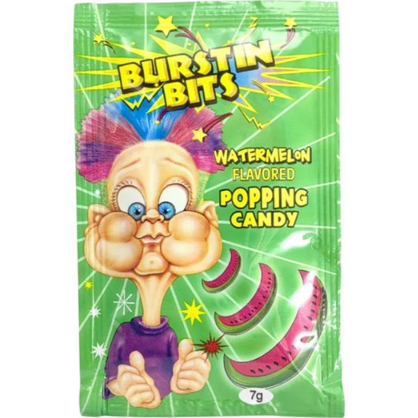 Burstin Bits Popping Candy 7G Watermelon