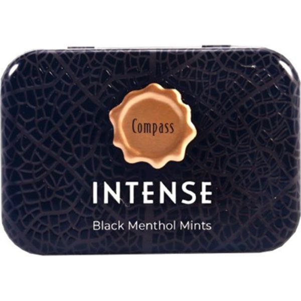 Compass 20G Intense Black Menthol Mints Cukorka