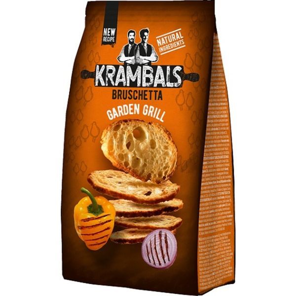 Krambals 70-84G Bruschetta Garden Grill - Grillezett Zöldség Ízű Pirított Kenyérszelet