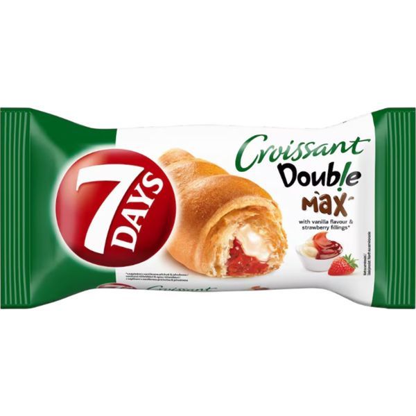 7 Days Croissant Double 80G Eper-Vanília