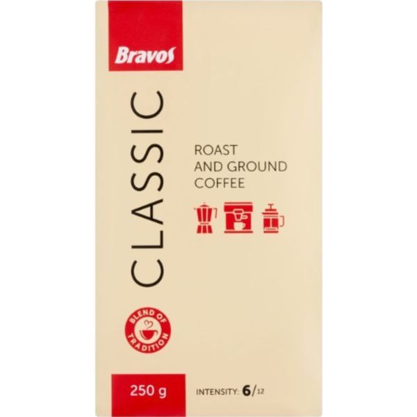 Bravos Classic 250G Kávé Őrölt