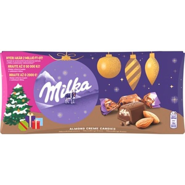 Szaloncukor 255G Milka Mandulakrémes