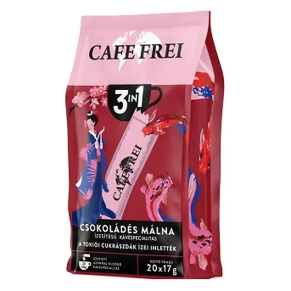 Cafe Frei 340G 3in1 Tokiói csokoládés málna kávéspecialitás (20*17G)