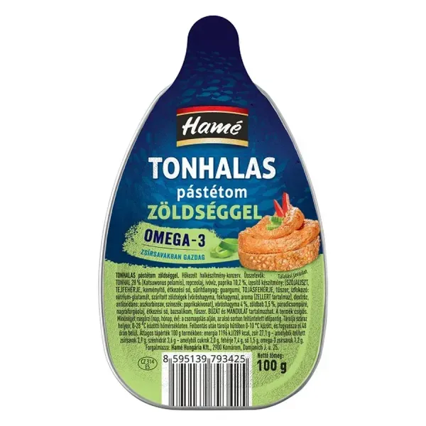 Hamé 100G Tonhalas Krém Zöldséggel
