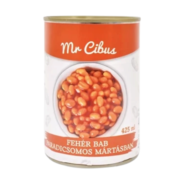 Mr Cibus 400G Fehér Bab Paradicsomos Mártásban