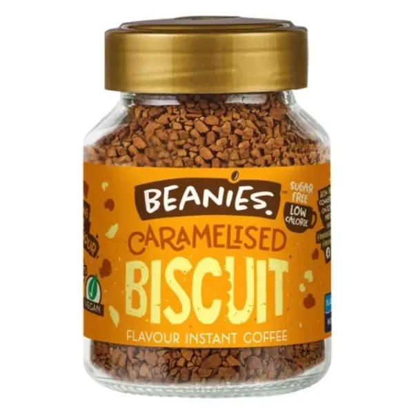 Beanies Ízesített Instant Kávé 50G Caramelised Biscuit-Karamellás Keksz