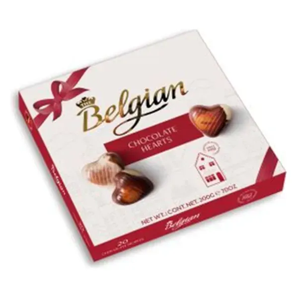 Belgian 200G Hearts Hazelnut Szívdesszert