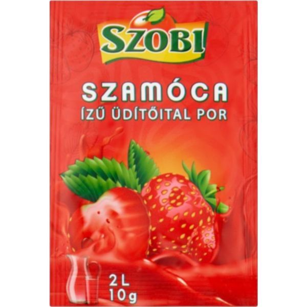 Szobi 10G Szamóca ízű üdítőital por
