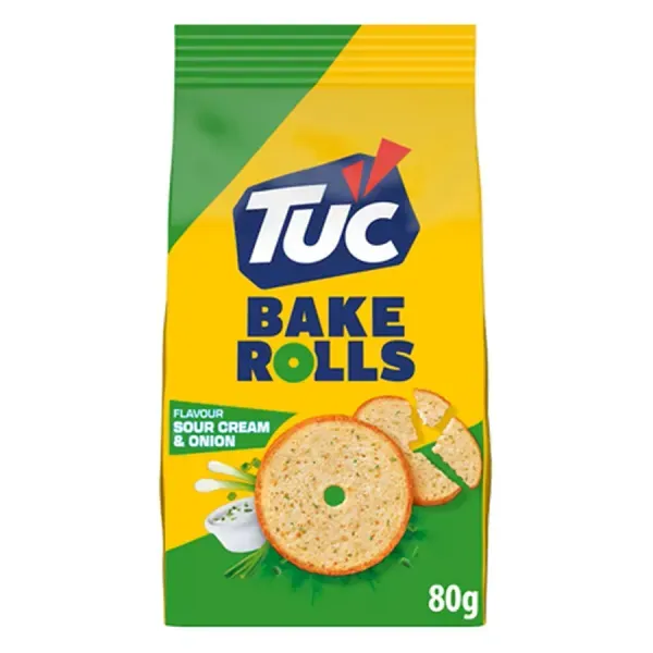 Tuc Bake Rolls Tejfölös-Hagymás 80G