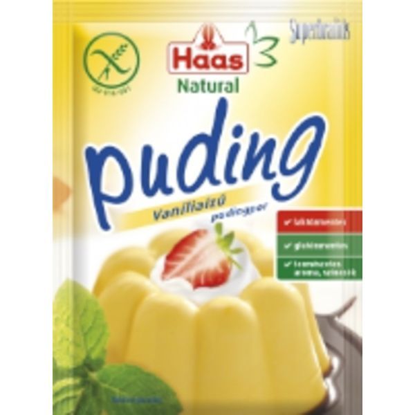 Haas Natural Pudingpor Vanília 40G