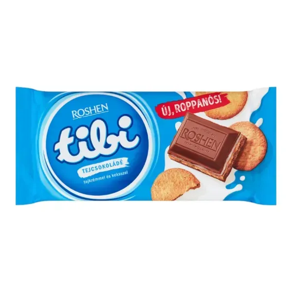 Tibi 100G Tejcsokoládé Tejkrémmel És Keksszel