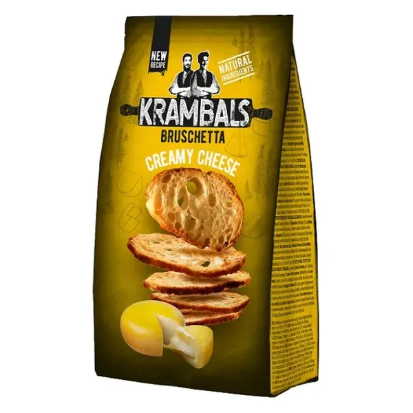 Krambals 70-84G Bruschetta Cream Cheese - Krémsajt Ízű Pirított Kenyérszelet